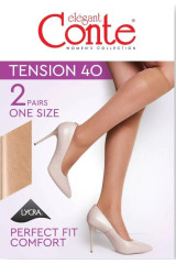 Гольфи жіночі Conte Tension 40 Den, 2 пари (Euro)