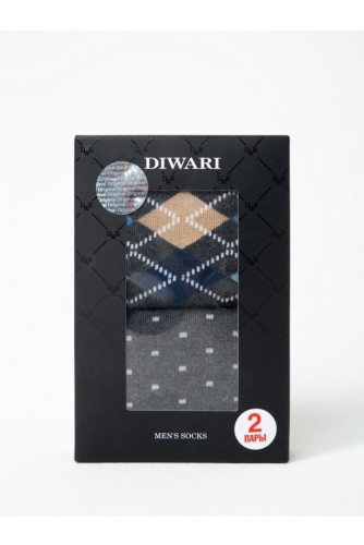 Шкарпетки чоловічі Diwari Happy (718) набір 2 пари