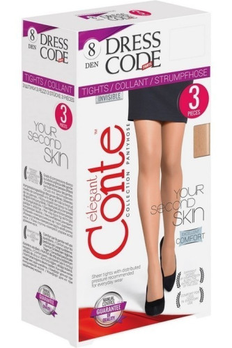Колготки жіночі Conte Dress Code 8 Den 3 шт.