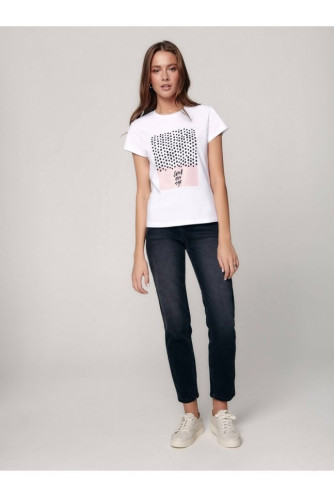 Джинси жіночі Conte Eco-friendly Mom Fit CON-314 з високою посадкою та кокеткою