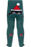 Колготки дитячі Conte-kids новорічні 19С-96/1СП (557) «Xmas cat» з помпоном