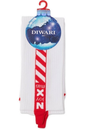 Шкарпетки чоловічі Diwari Новорічні 21С-32СП (280) з пікотом-язичком «Xmas»